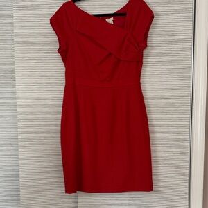 J. Crew One-Shoulder Red Dress